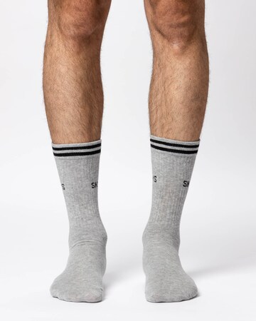 SNOCKS Athletic Socks in Grey: front