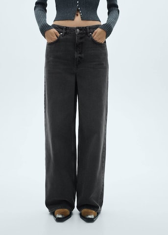 MANGO Wide Leg Jeans 'Danielle' in Schwarz: Vorderseite