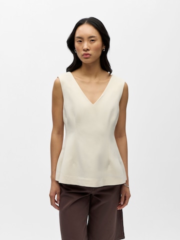 OBJECT Top in Beige: voorkant