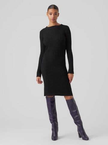 VERO MODA Knitted dress 'BRITANY' in Black