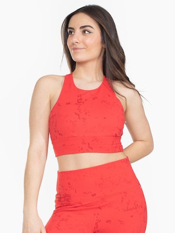 Spyder Bustier Sport bh in Rood: voorkant