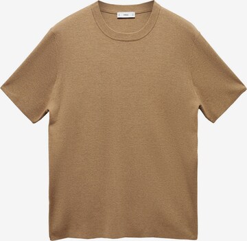 MANGO MAN Sweater 'LINO' in Brown: front