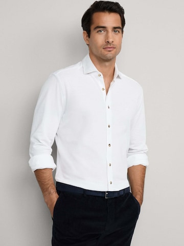 Hackett London Slim Fit Hemd in Weiß