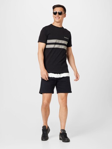 Hurley Regular Sportshorts 'OCEANCARE' in Schwarz