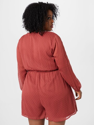 Tuta jumpsuit 'Maike' di ABOUT YOU Curvy in rosso