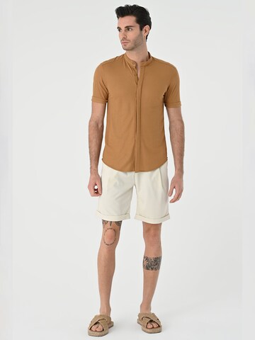 AntiochSlim Fit Košulja - smeđa boja