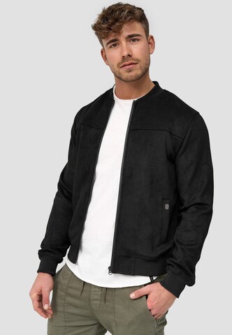 INDICODE JEANS Between-Season Jacket 'Ibon' in Black: front