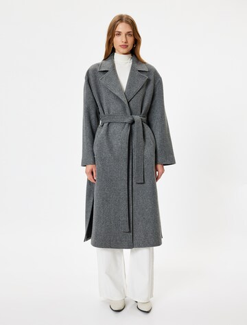 Koton Between-seasons coat in Grey: front