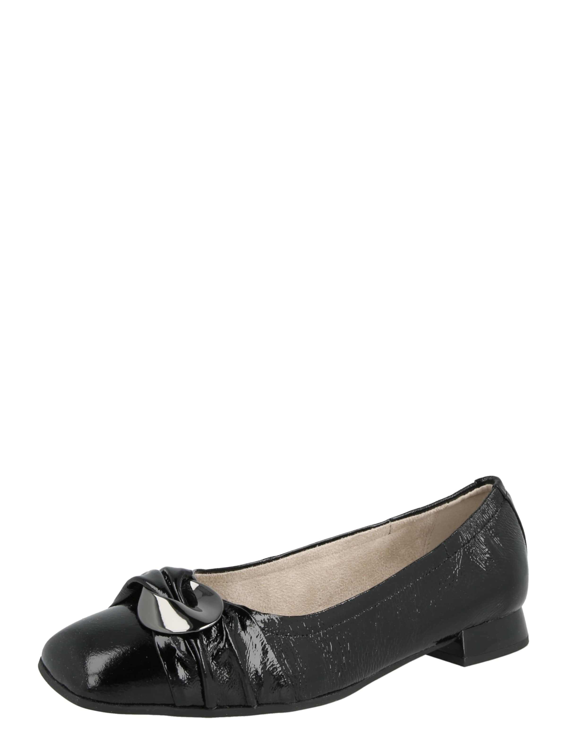 CAPRICE Ballet Flats in Black: front