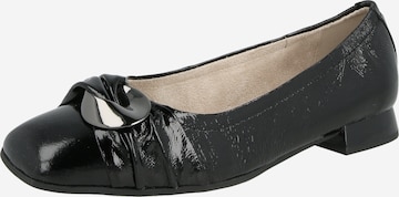 Ballerina di CAPRICE in nero: frontale