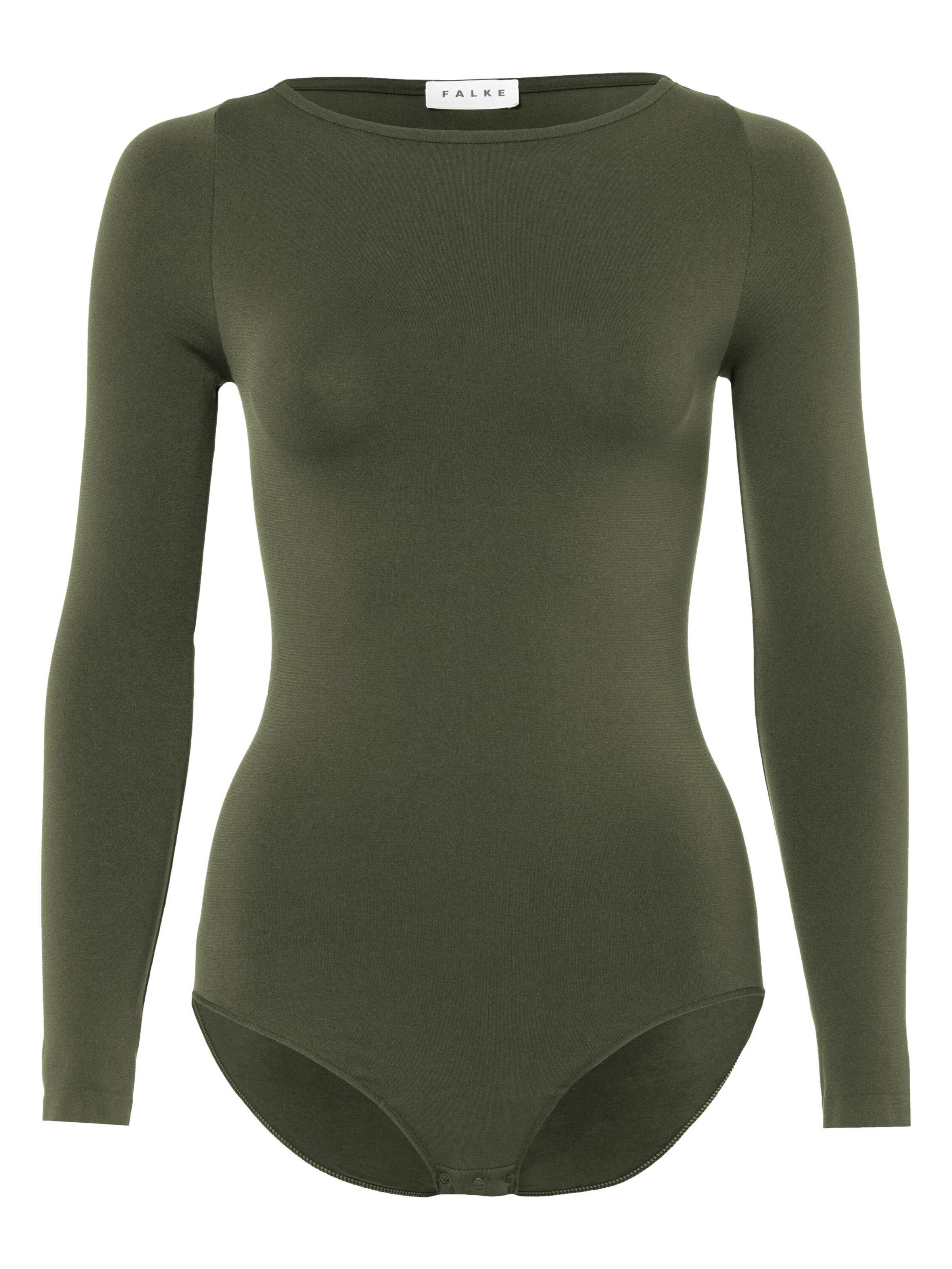 FALKE Body 'Fine Cotton'‌‌‌ in Grün: Vorderseite