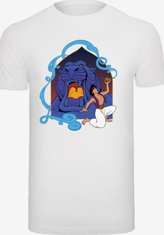 F4NT4STIC Shirt 'Disney Aladdin Cave Of Wonders' in Wit: voorkant