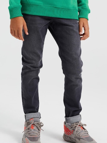 WE Fashion Regular Jeans in Grey: front