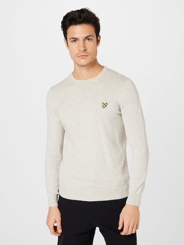 Pull-over Lyle & Scott en gris : devant