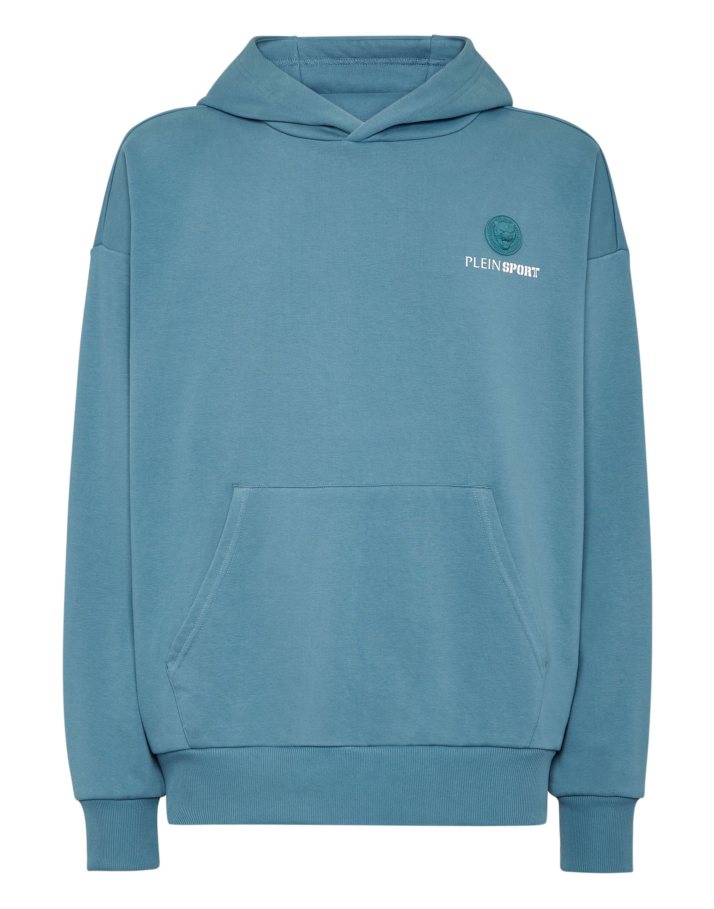 Plein Sport - Sweatshirt 'Scratch' em azul: frente