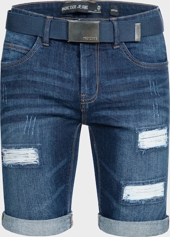 INDICODE JEANS Shorts 'Caden' in Blau: Vorderseite