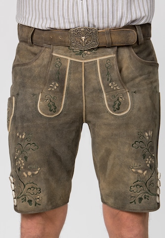 STOCKERPOINT Regular Trachtenshorts 'Herbert' in Braun