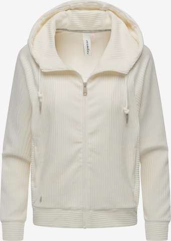 Ragwear Sweat jacket in White: front