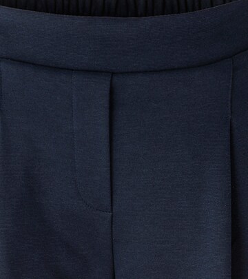 Aniston SELECTED Tapered Pleat-Front Pants in Blue
