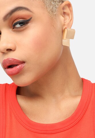 Boucles d'oreilles 'Felise' SOHI en or : devant