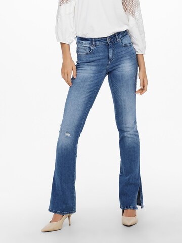 ONLY Flared Jeans 'Hush' in Blauw: voorkant