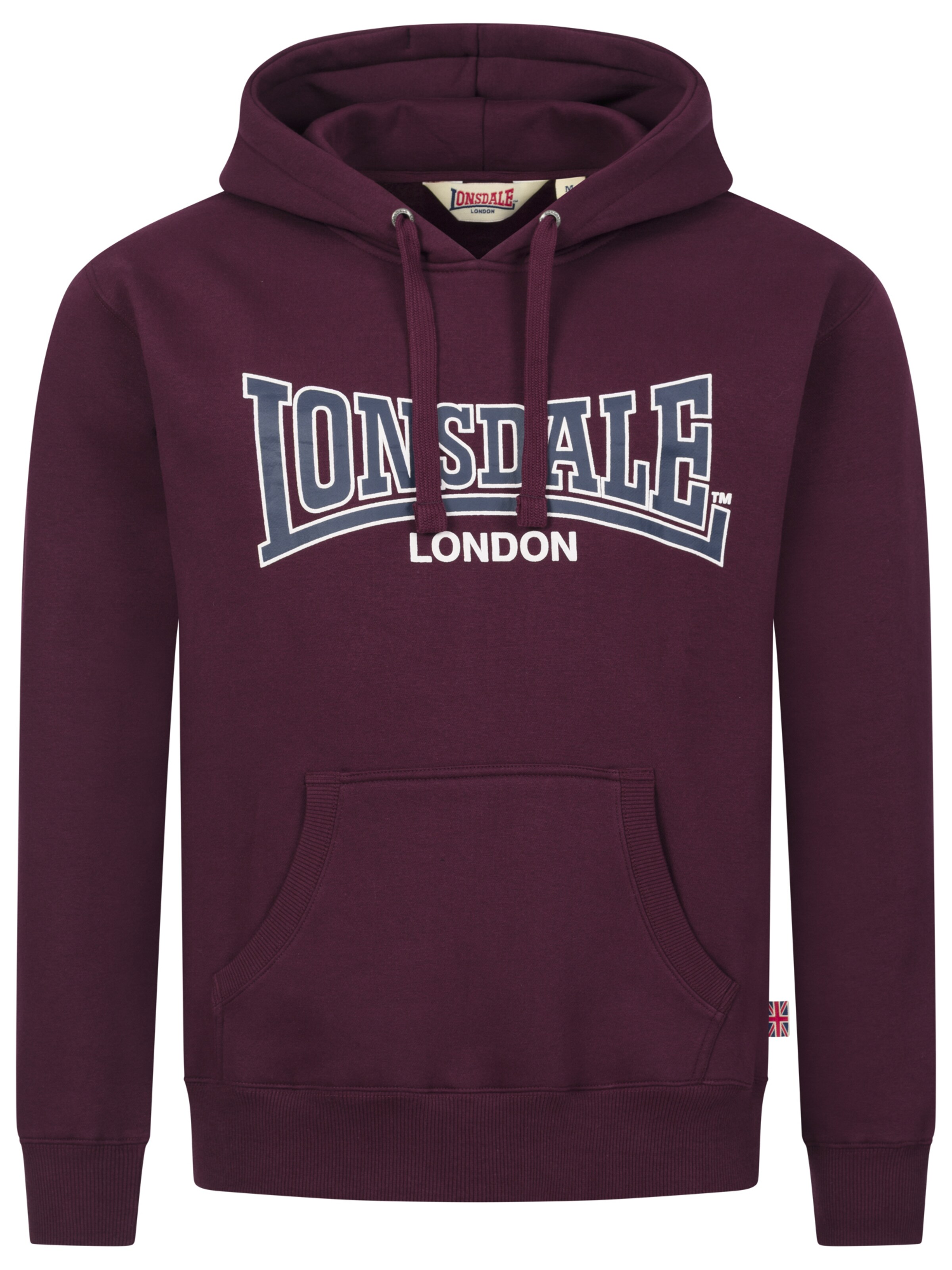 LONSDALE Sweatshirt 'Sellan' in Rood: voorkant