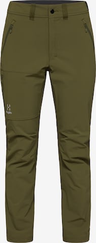Haglöfs Regular Outdoor Pants 'Morän' in Green: front