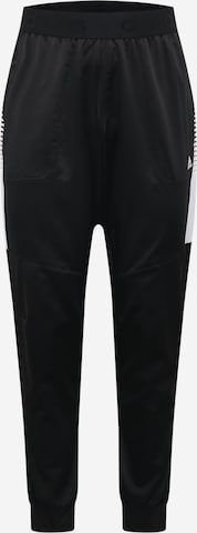 ADIDAS PERFORMANCE - Tapered Pantalón deportivo en negro: frente