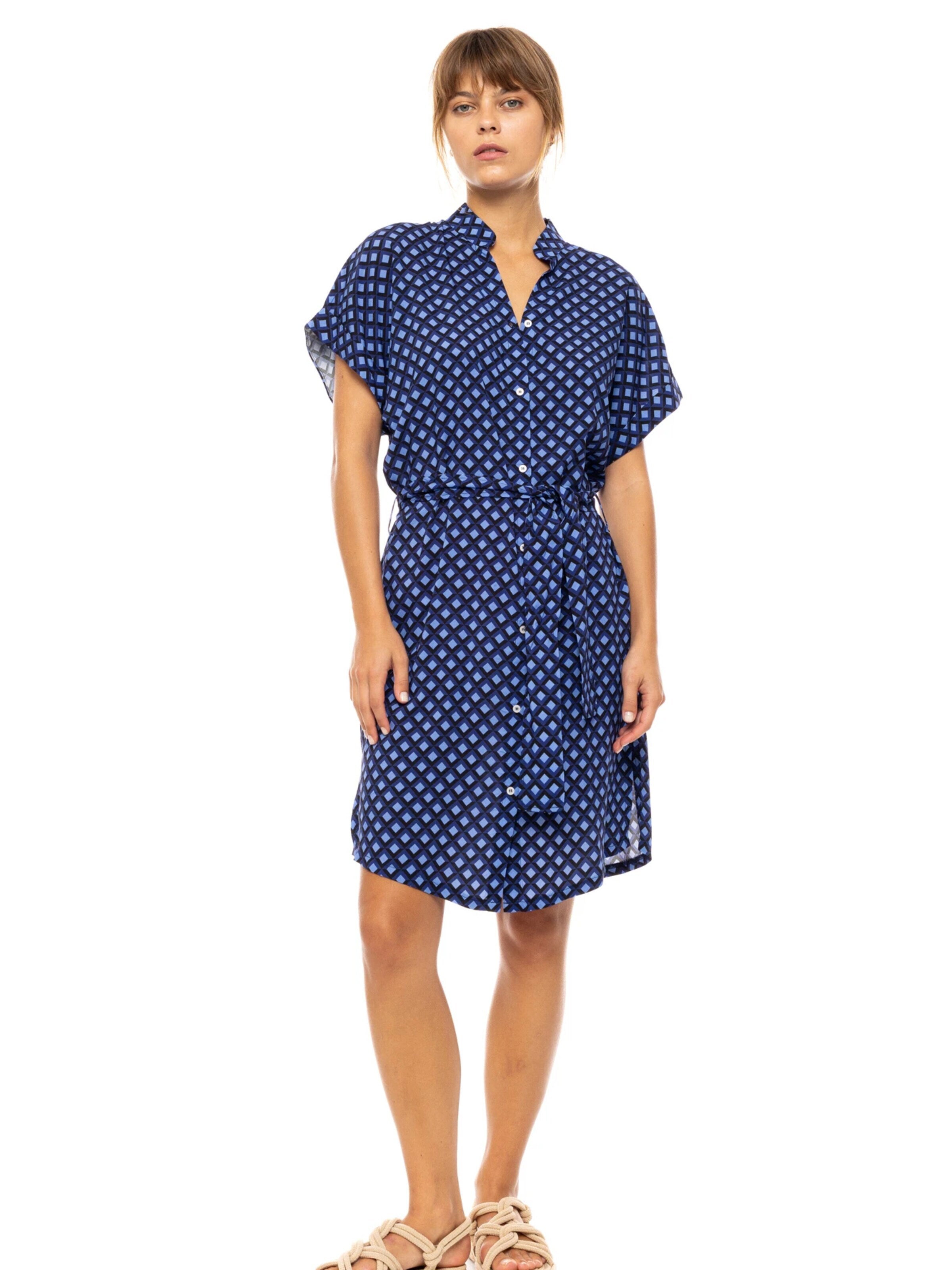 Pink Label Zomerjurk 'BEACHWEAR BLUE AZURE' in Blauw