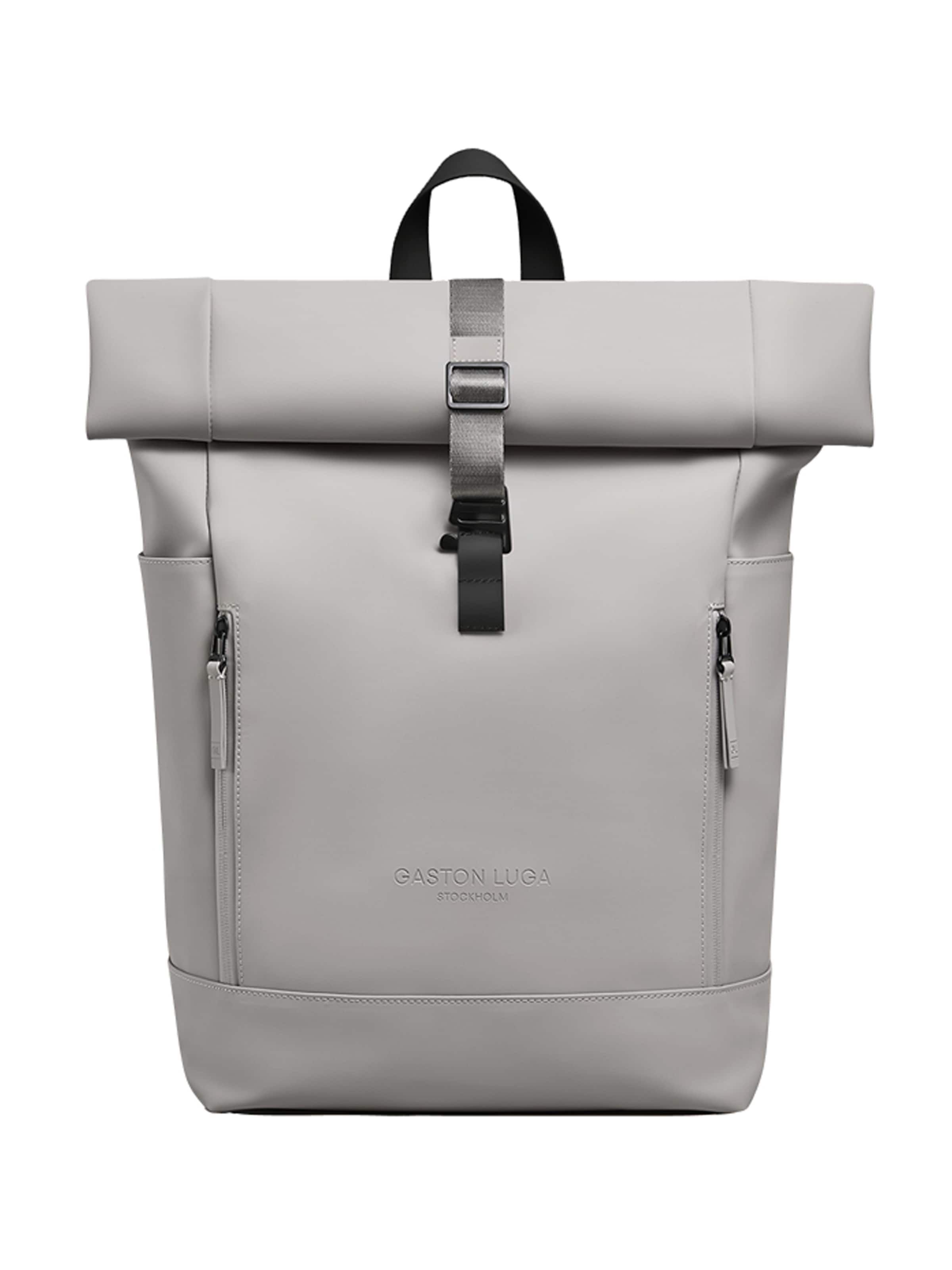 Zaino 'Rullen 13' di Gaston Luga in beige: frontale