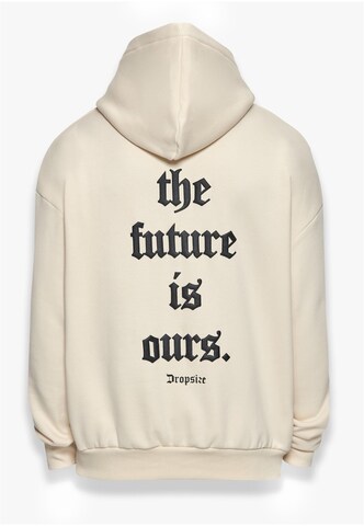 Dropsize Sweatshirt 'Future Is Ours' in Beige