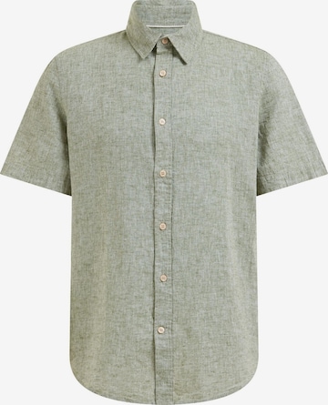 WE Fashion Button Up Shirt in Green: front