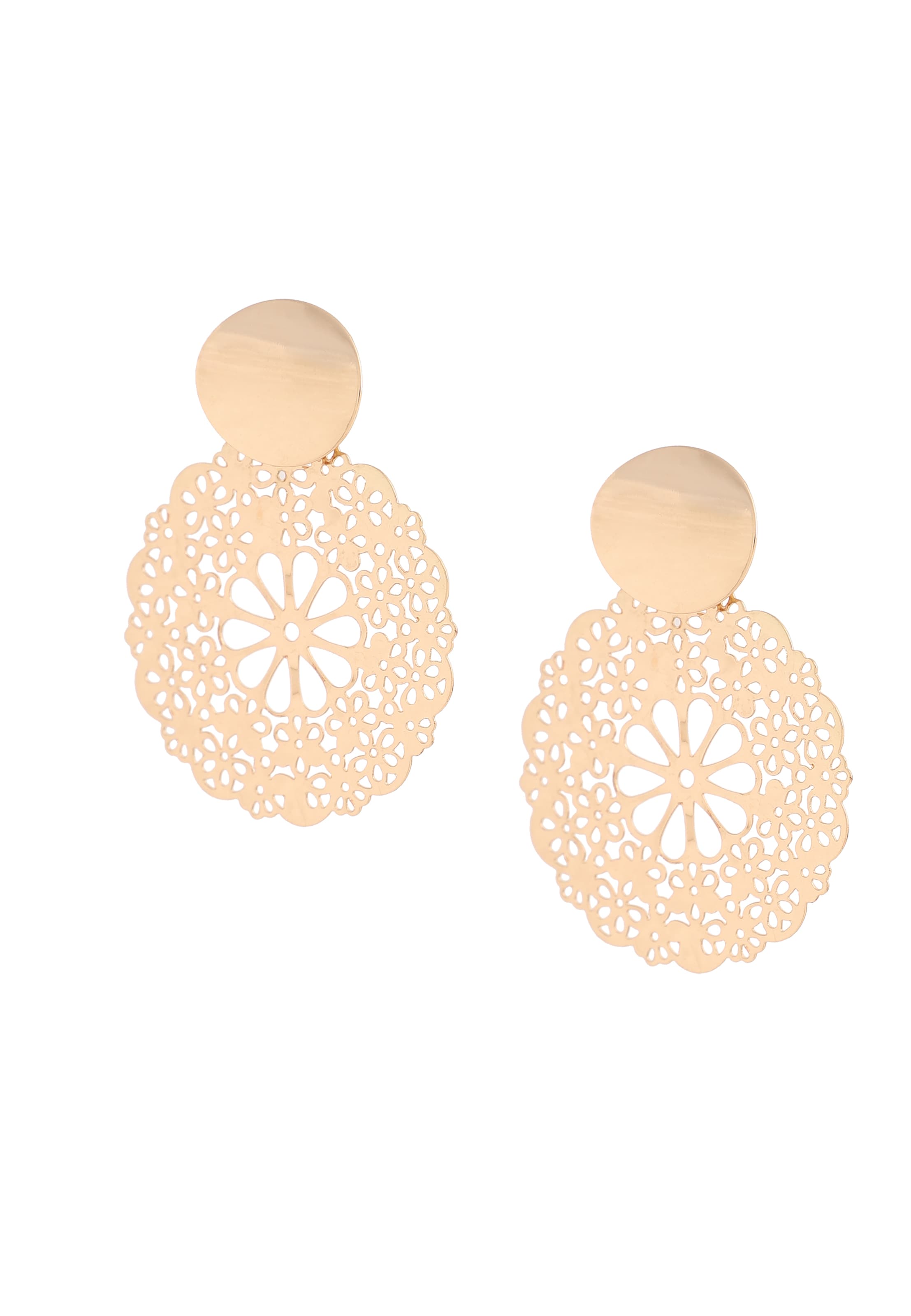 SOHI Náušnice 'Ginger' - Zlatá: predná strana