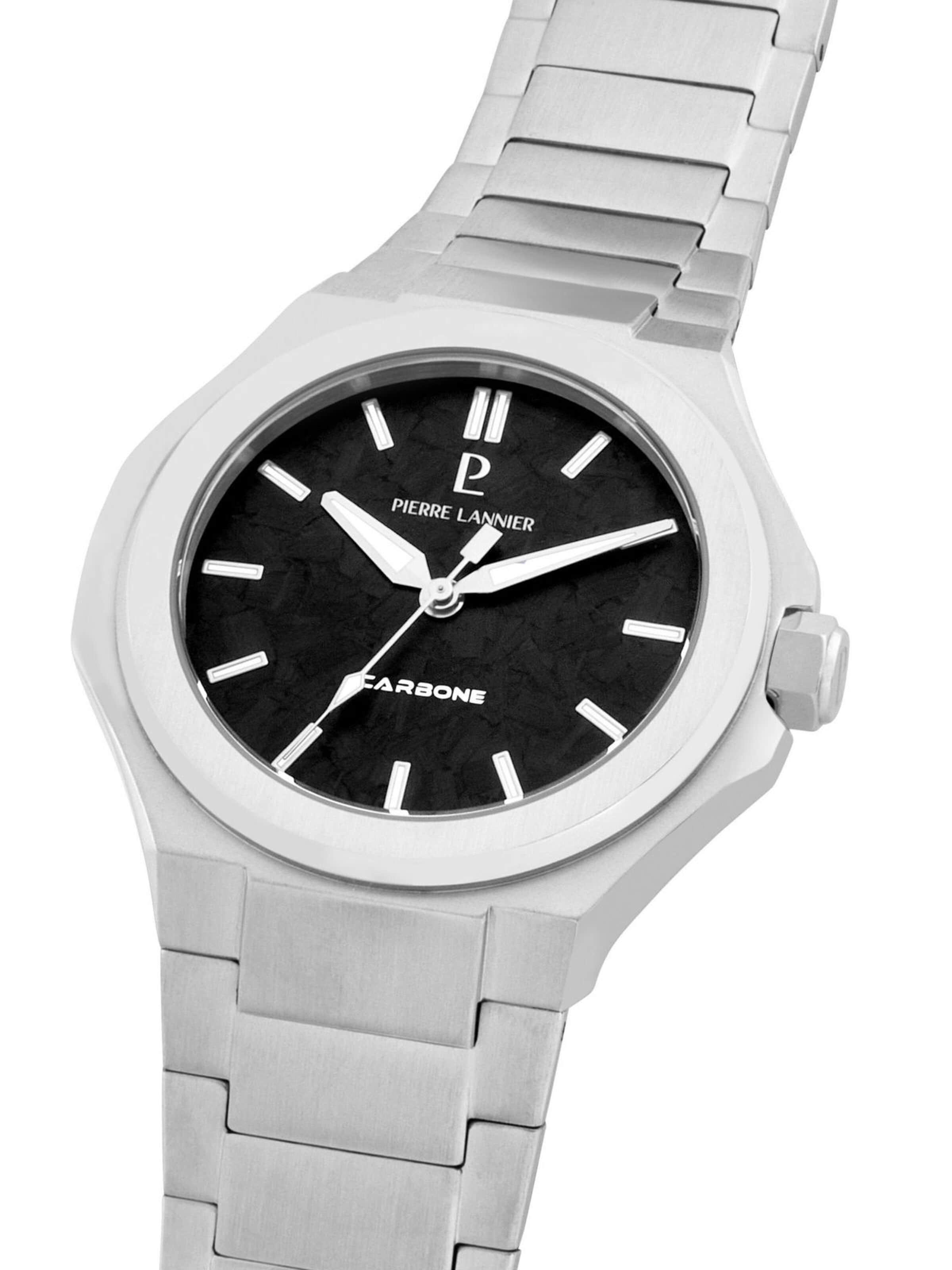 Pierre Lannier Analoog horloge 'Watch Graphite' in Zwart