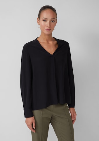 s.Oliver BLACK LABEL Bluzka w kolorze czarny: przód