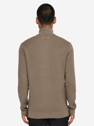 Only & Sons Sweatshirt 'Phil' in Brown