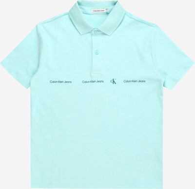 Calvin Klein Jeans T-Shirt en bleu clair / vert, Vue avec produit