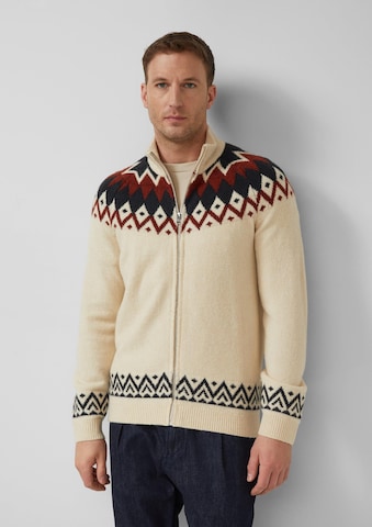 s.Oliver Strickjacke in Beige: Vorderseite