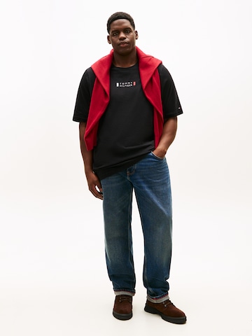 Tommy Hilfiger Big & Tall T-Shirt 'BRAND LOVE' in Schwarz