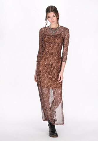 myMo ROCKS Dress 'Fashion Look' in Brown: front