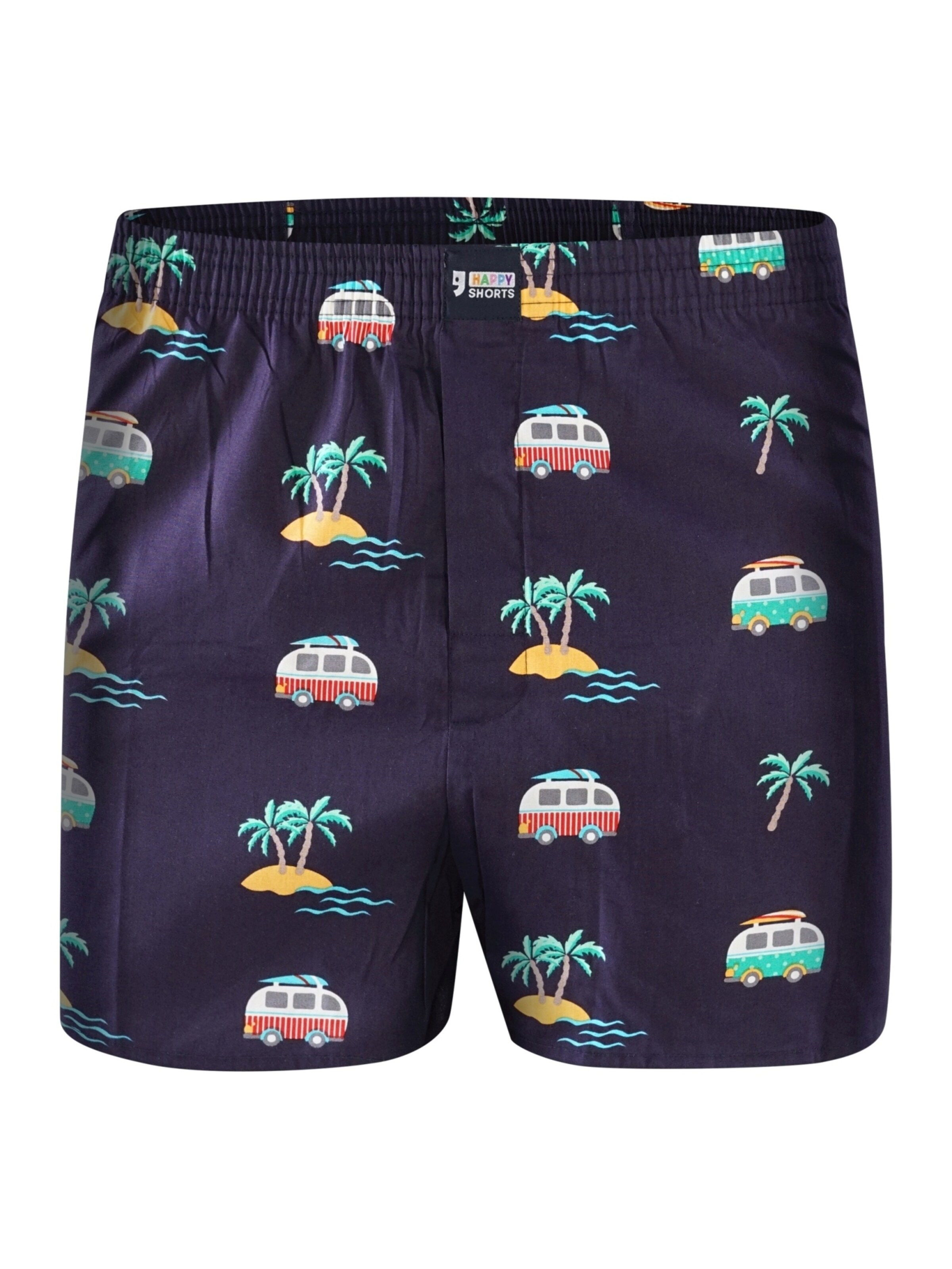 Boxers 'Holiday' Happy Shorts en bleu : devant