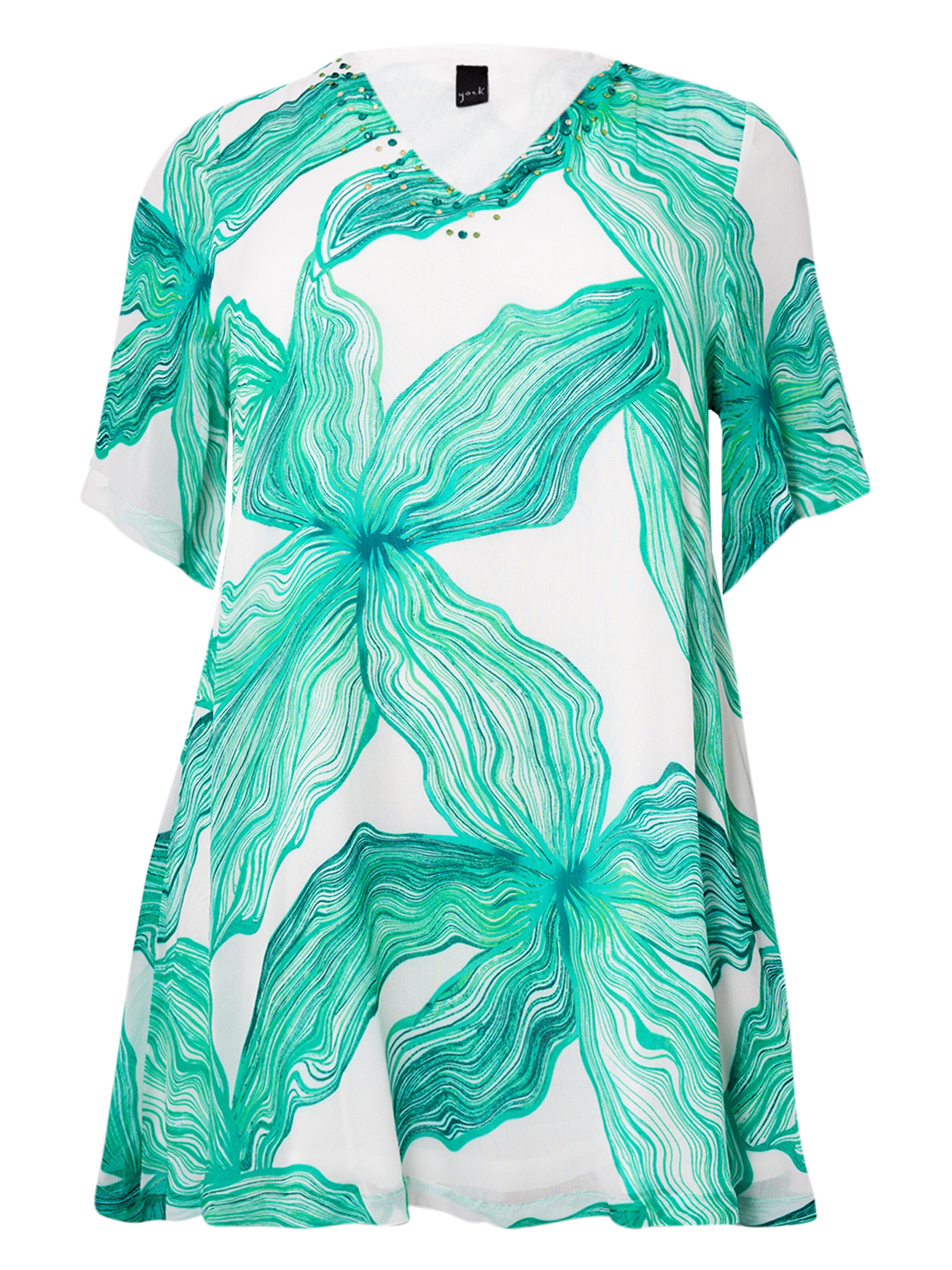 Tunique 'Seastar' YOEK en vert : devant