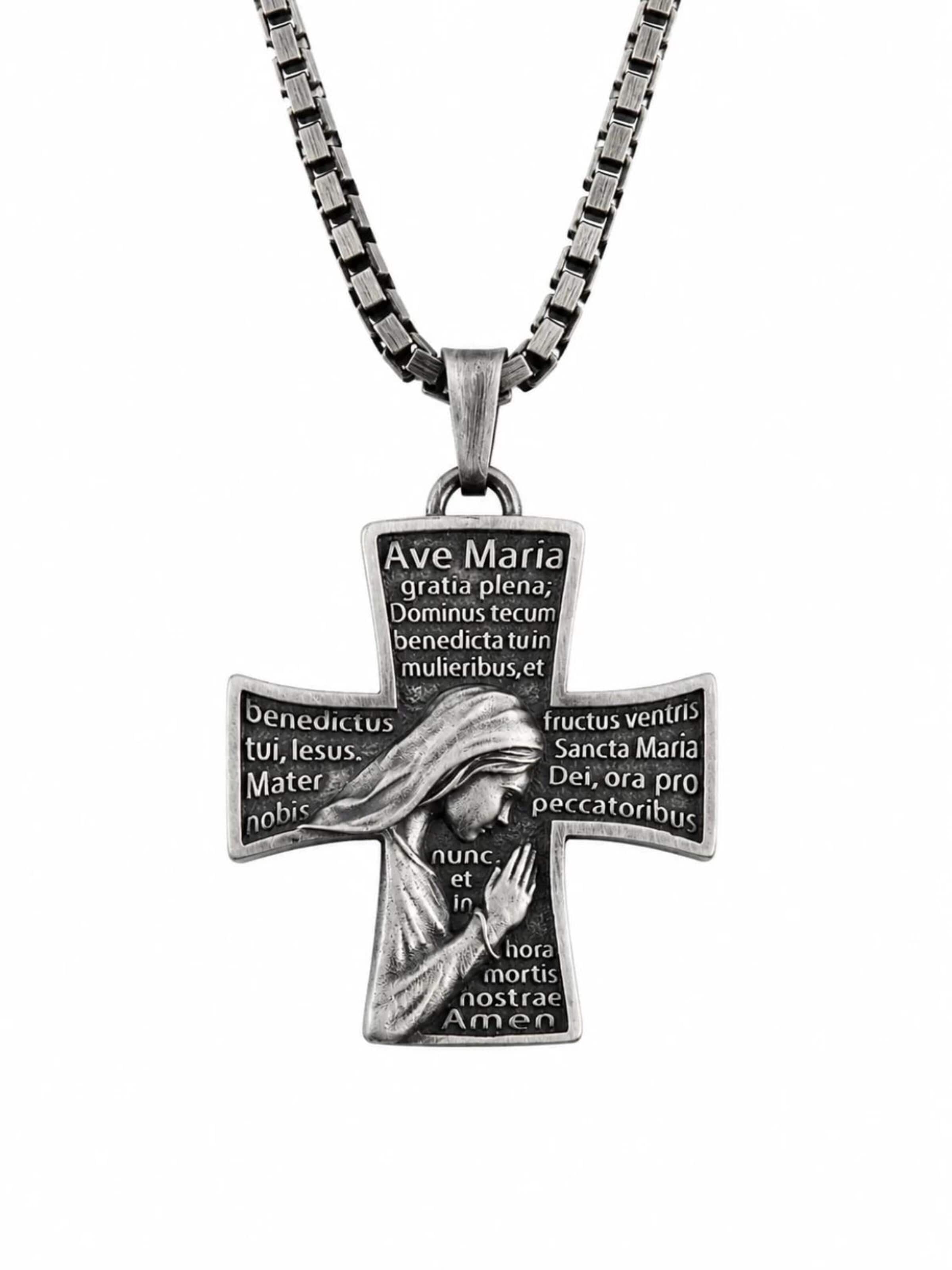 REYTEL Pendant in Silver: front
