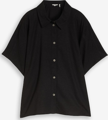 Chemisier TOM TAILOR DENIM en noir : devant