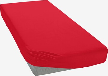 MY HOME Bed Sheet in Red: front