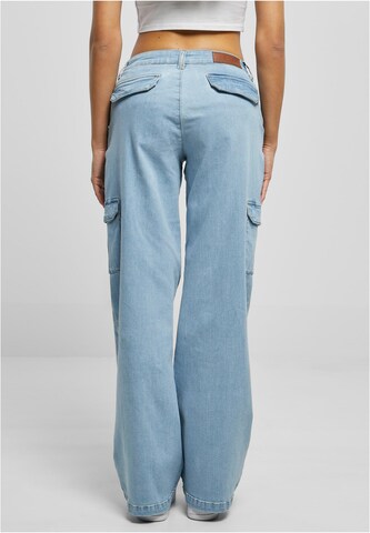 Wide leg Jeans cargo di Urban Classics in blu