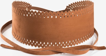 Ceinture 'Eliza' TOM TAILOR DENIM en marron : devant