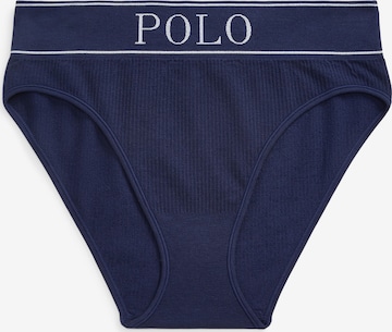 Slip ' High Waist Brief ' Polo Ralph Lauren en bleu : devant