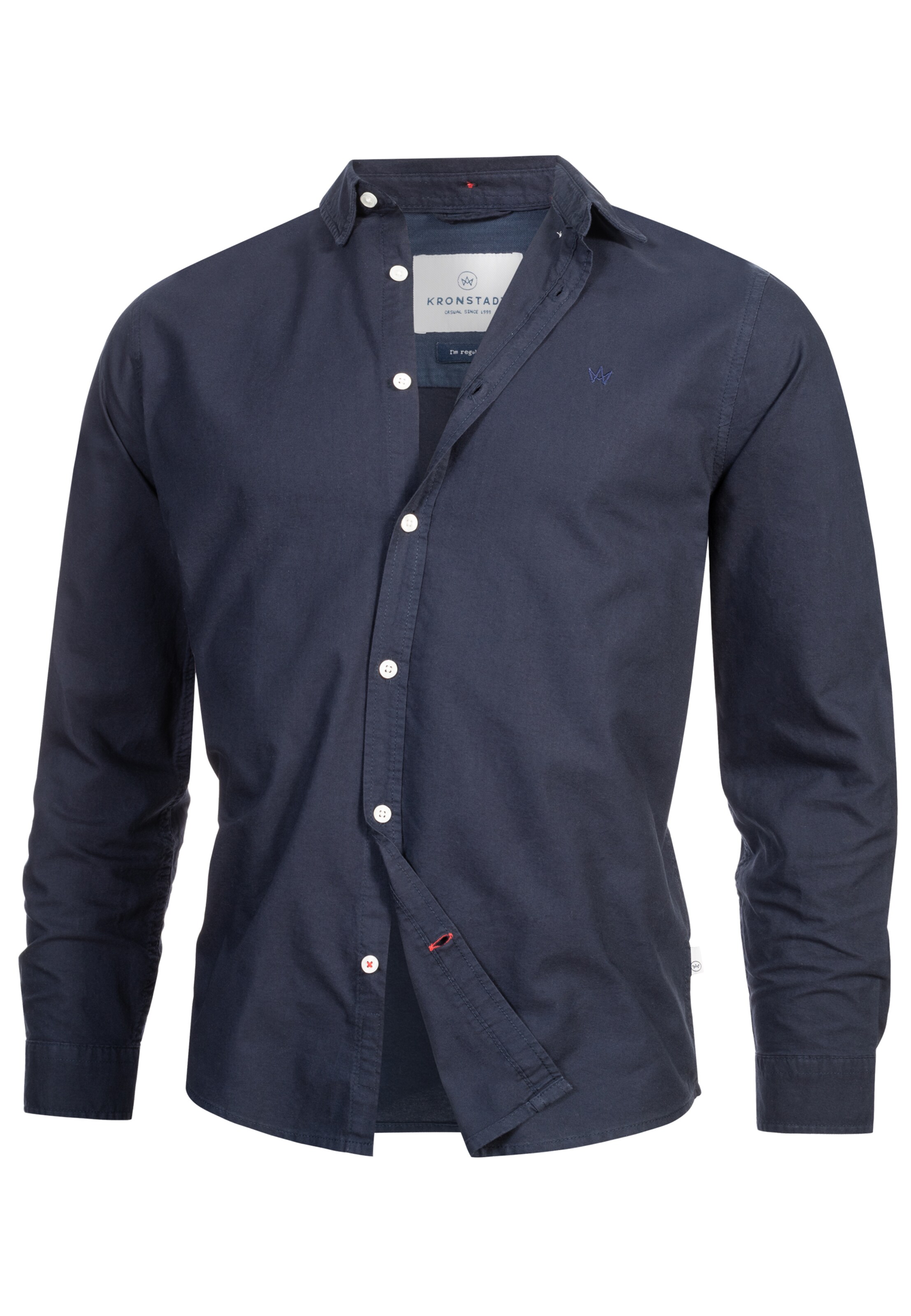 Kronstadt Comfort fit Overhemd 'KSAsk' in Blauw: voorkant