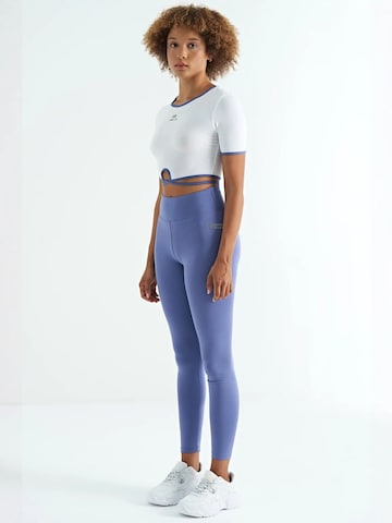 Skinny Leggings 'Gamaschen' di Tommy Life in blu